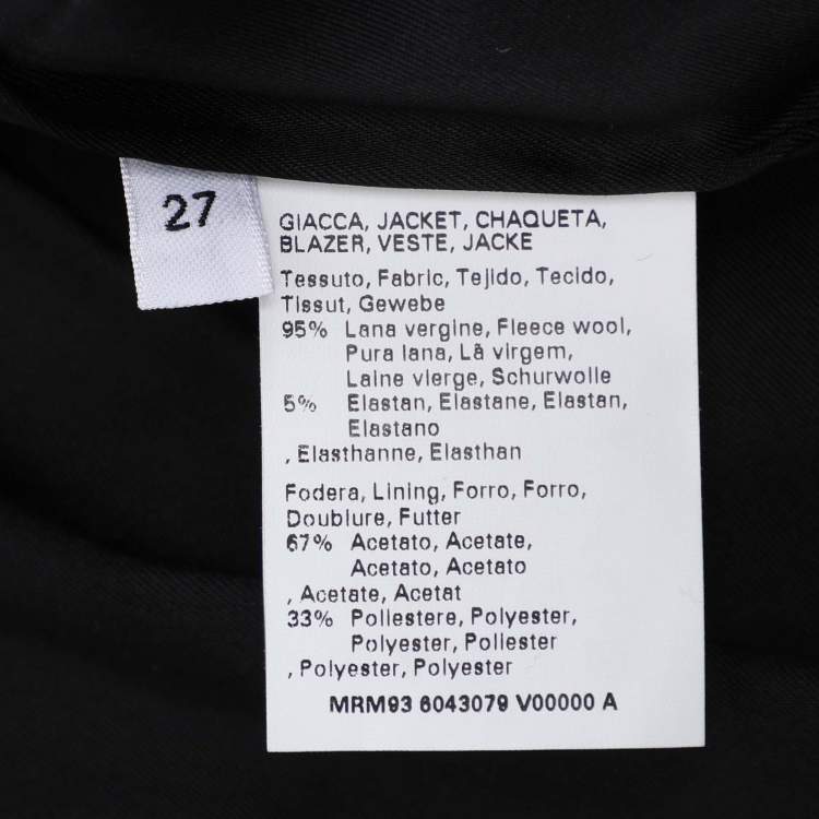 Pre Owned Marina Rinaldi Grey Fleece Wool Coat L