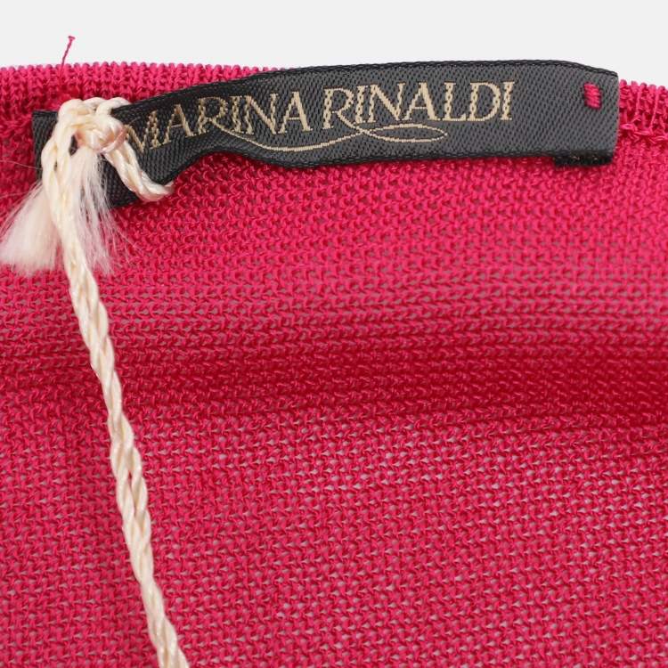 Pre Owned Marina Rinaldi Multicolor Knit Full Sleeve Sweater L