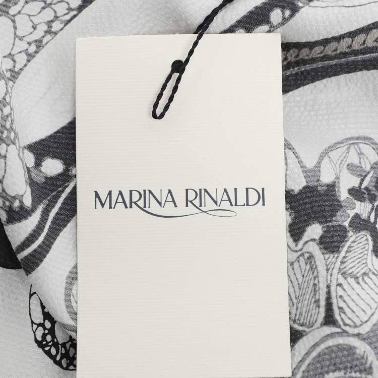 Pre Owned Marina Rinaldi Multicolor Silk Sleeveless Tops L