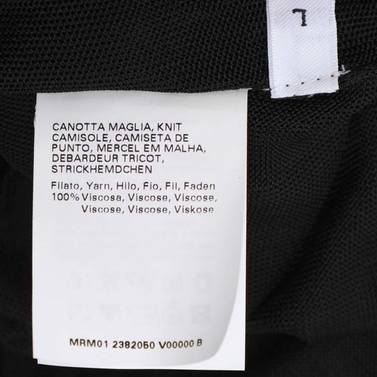 Pre Owned Marina Rinaldi Black Stretch Knit Half Sleeve Sweater Set L