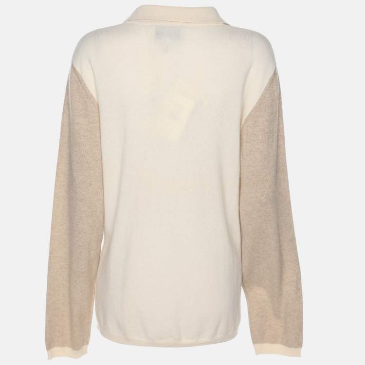 Pre Owned Voyage by Marina Rinaldi Multicolor Cashmere Sweatshirt XL