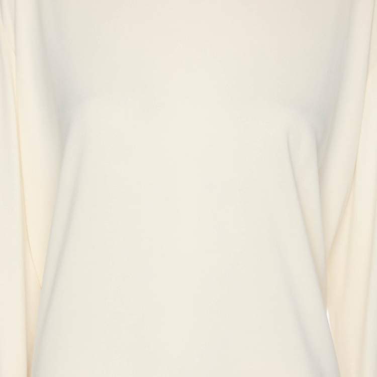 Pre Owned Marina Rinaldi Light Beige Long Sleeve Sweater L