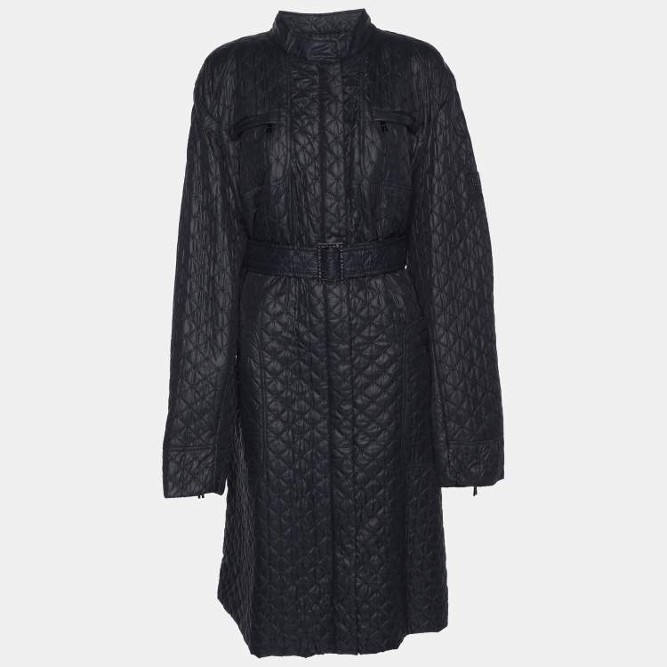 Pre Owned Marina Sport by Marina Rinaldi Navy Blue Quilted Coat L