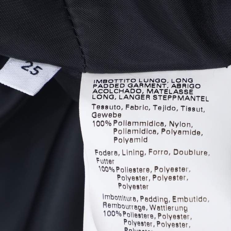Pre Owned Marina Sport by Marina Rinaldi Navy Blue Quilted Coat L