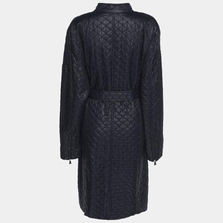 Pre Owned Marina Sport by Marina Rinaldi Navy Blue Quilted Coat L