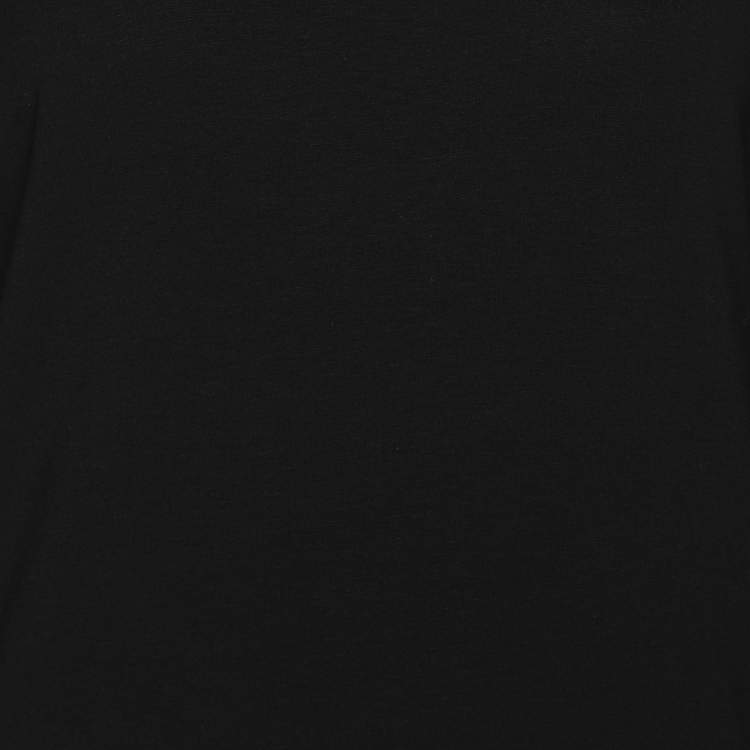 Pre Owned Marina Rinaldi Black Jersey Long Sleeve Top L