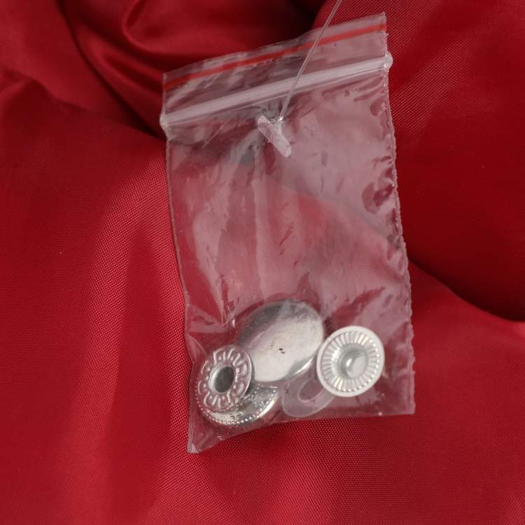 Pre Owned Marina Sport by Marina Rinaldi Red Quilted Nylon Light Vest Jacket L