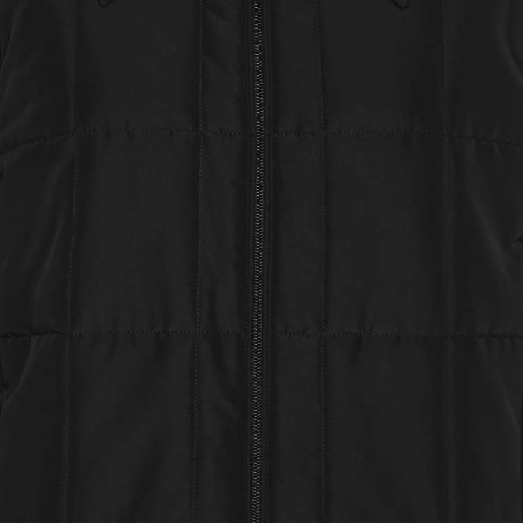 Pre Owned Marina Sport by Marina Rinaldi Black Nylon Overcoat L