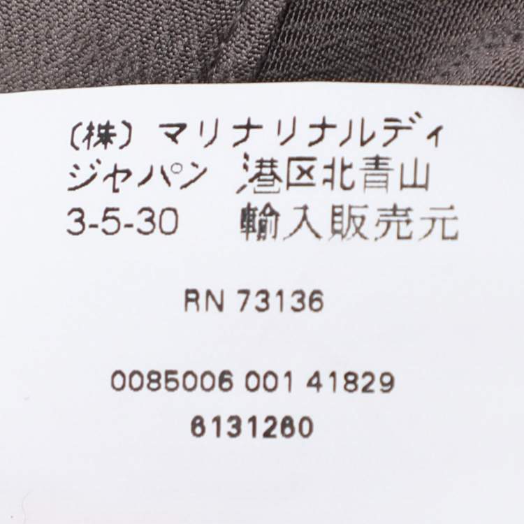 Pre Owned Marina Rinaldi Grey Silk Wide Leg Trouser L