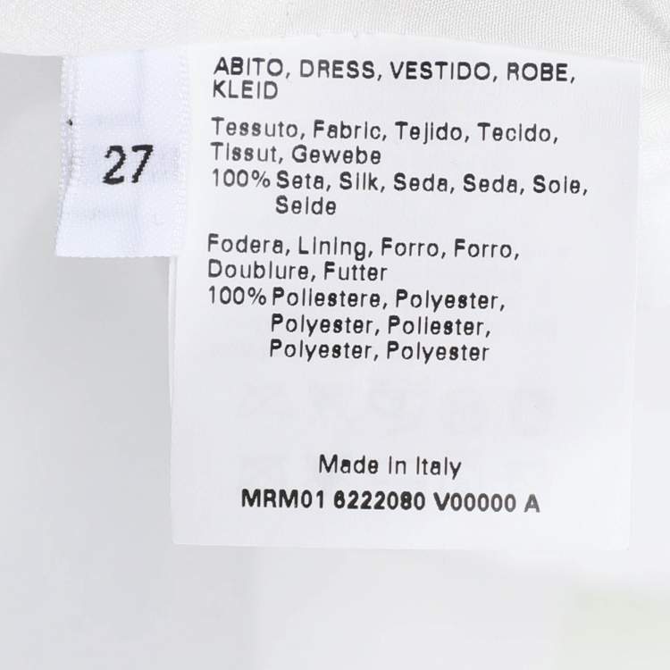 Pre Owned Marina Rinaldi Multicolor Striped Silk Sleeveless Dress L