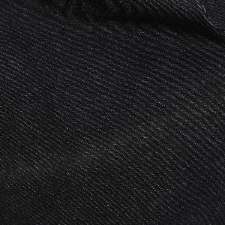 Pre Owned Marina Rinaldi Indigo Denim Wide Leg Jeans L