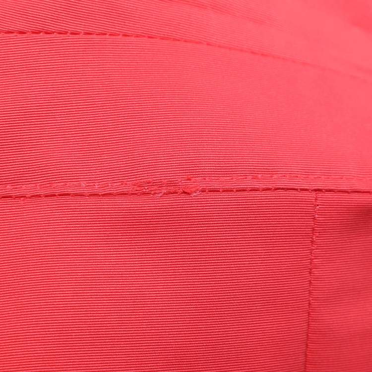 Pre Owned Voyage by Marina Rinaldi Coral Red Gabardine Rain Coat L