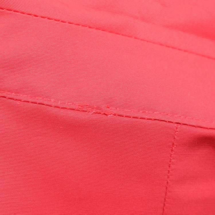 Pre Owned Voyage by Marina Rinaldi Coral Red Gabardine Rain Coat L