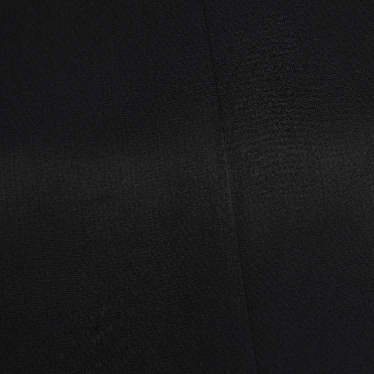 Pre Owned Marina Rinaldi Black Crepe Trousers L