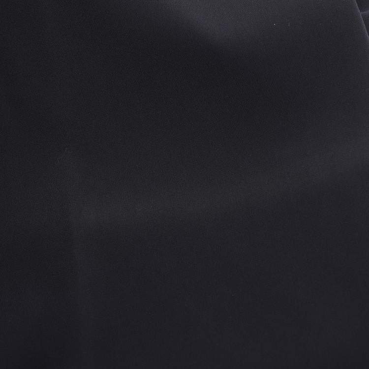 Pre Owned Marina Rinaldi Navy Blue Crepe Trousers L