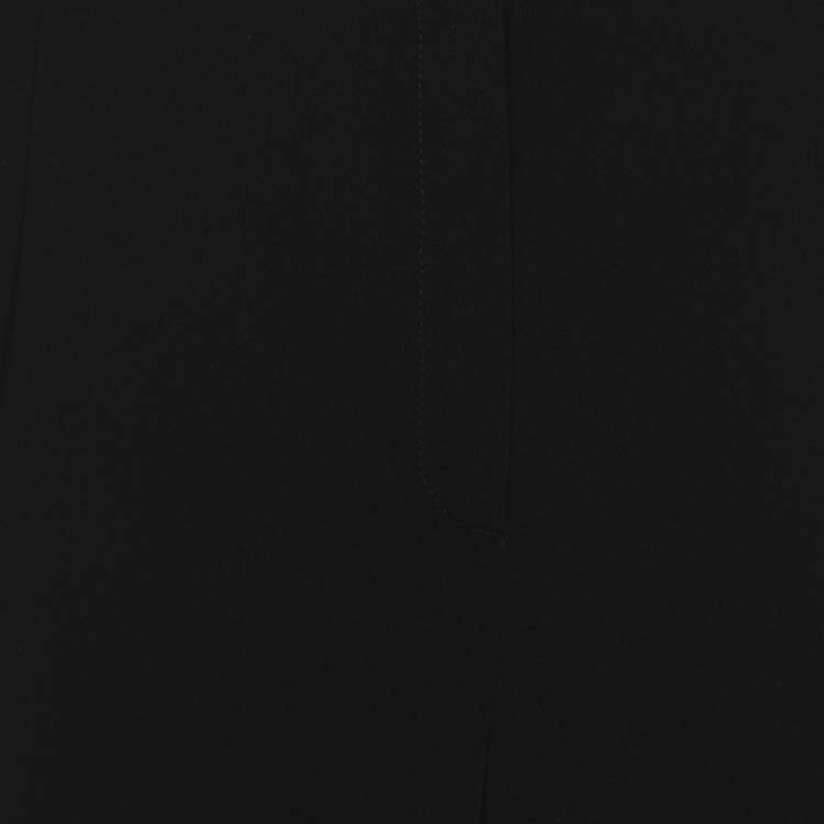 Pre Owned Marina Rinaldi Black Crepe Trousers L