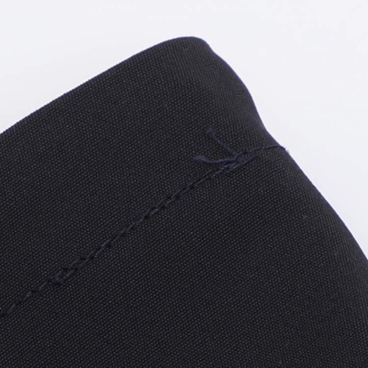 Pre Owned Voyage by Marina Rinaldi Navy Blue Nylon Trousers L
