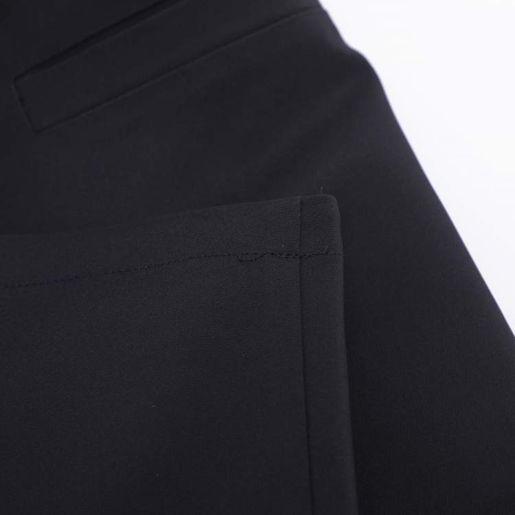 Pre Owned Voyage by Marina Rinaldi Navy Blue Nylon Trousers L