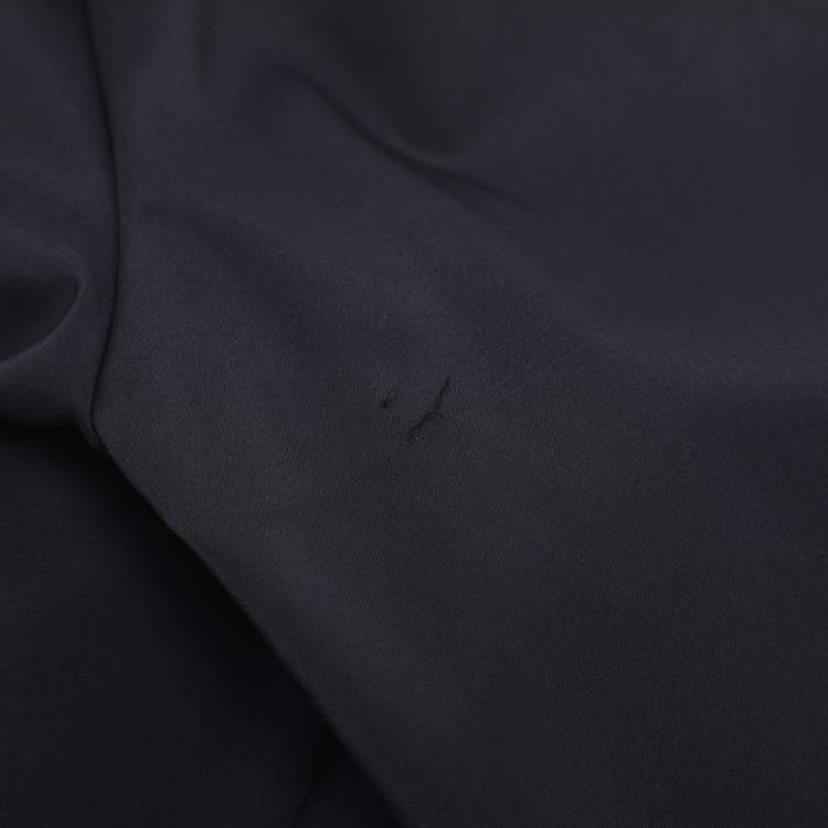 Pre Owned Voyage by Marina Rinaldi Navy Blue Nylon Trousers L