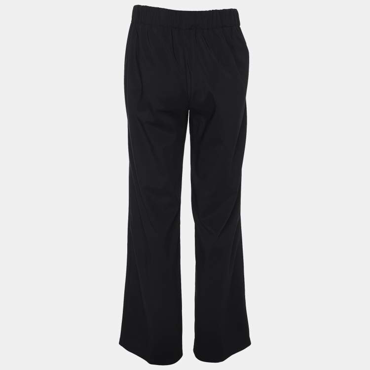 Pre Owned Voyage by Marina Rinaldi Navy Blue Nylon Trousers L