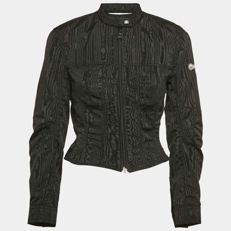Pre Owned Marine Serre Black Synthetic Zip-Up Jacket S