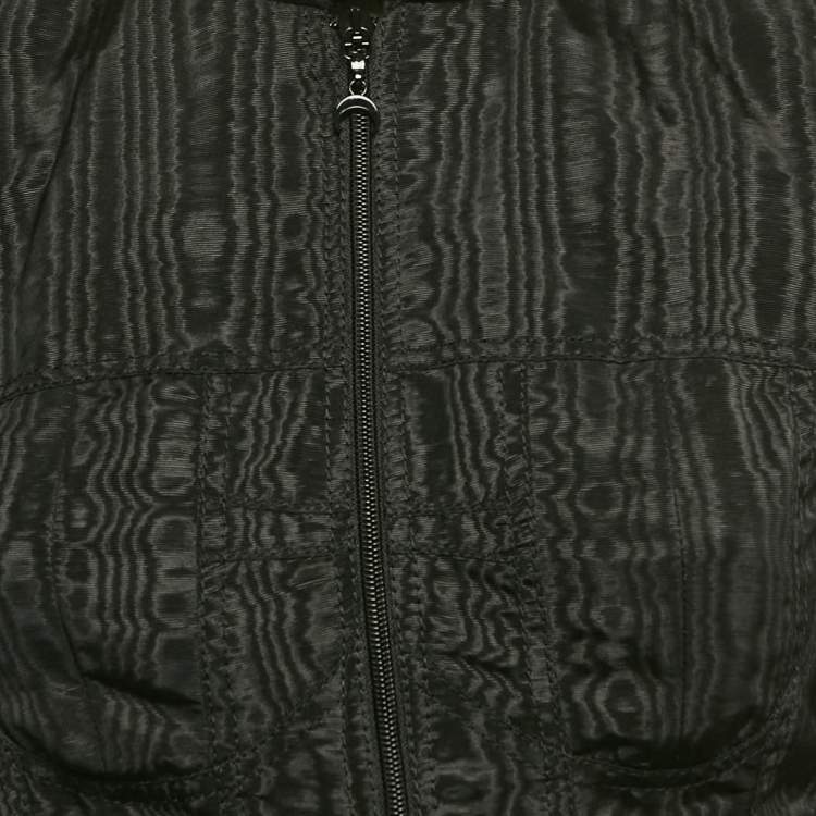 Pre Owned Marine Serre Black Synthetic Zip-Up Jacket S