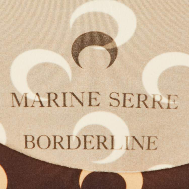 مملوكة مسبقًا توب مارين سير بني بقمر مزين ضيق مقاس صغير (سمول)