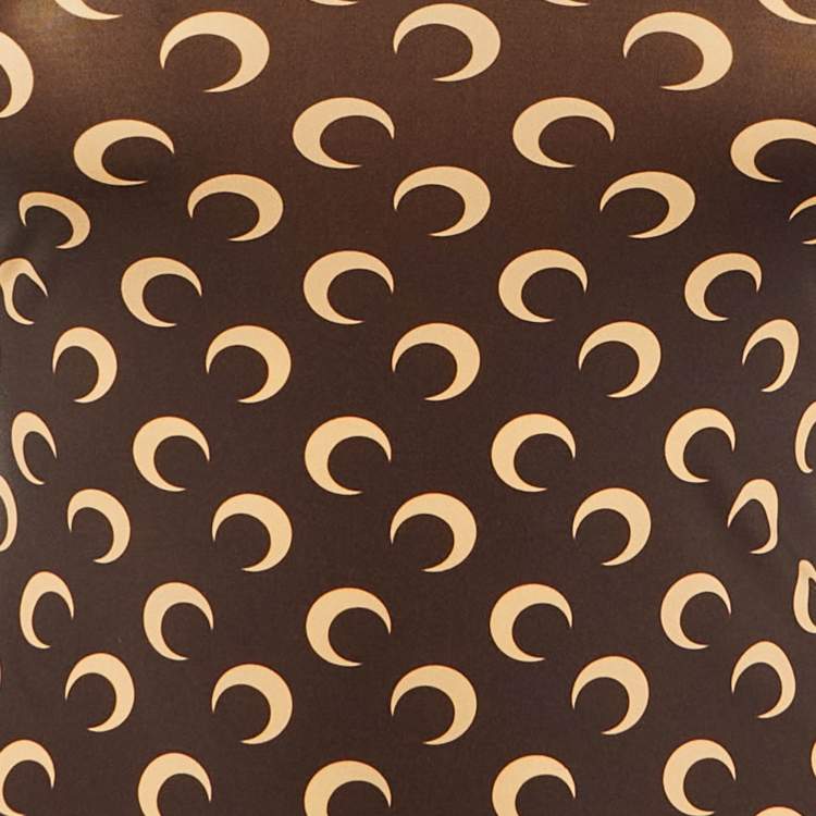 مملوكة مسبقًا توب مارين سير بني بقمر مزين ضيق مقاس صغير (سمول)