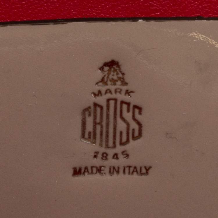 Pre Owned Mark Cross Beige Patent Leather Mini Grace Box Bag