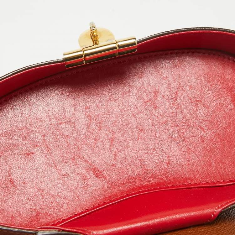 Pre Owned Mark Cross Brown Leather Benchley Top Handle Bag