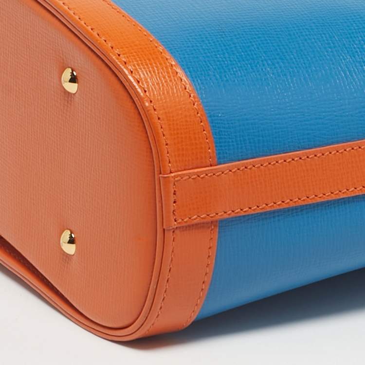 Pre Owned Mark Cross Multicolor Leather Benchley Top Handle Bag