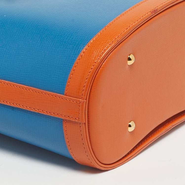 Pre Owned Mark Cross Multicolor Leather Benchley Top Handle Bag