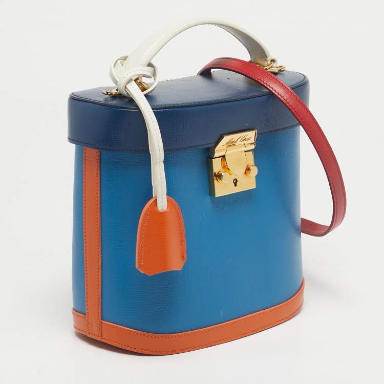 Pre Owned Mark Cross Multicolor Leather Benchley Top Handle Bag