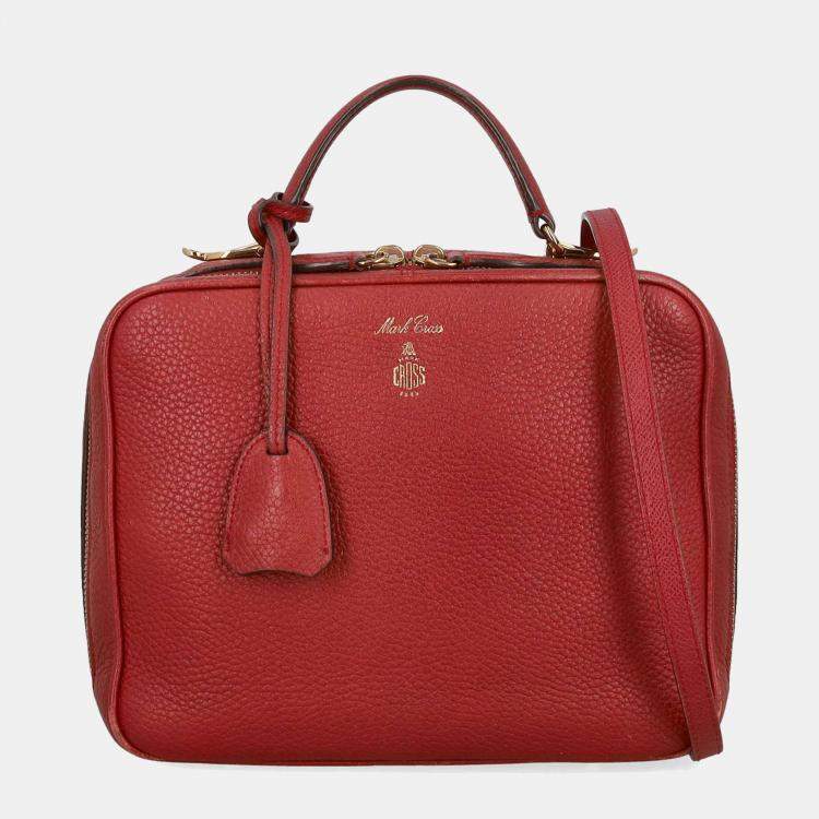 Mark cross best sale leather bag