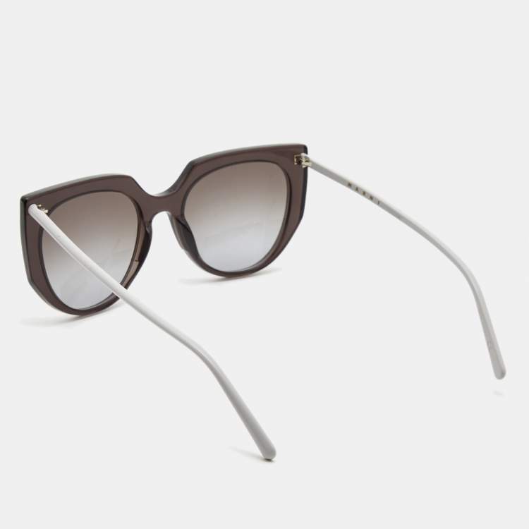 Pre Owned Marni Grey/Mauve Gradient ME626S Cat Eye Sunglasses