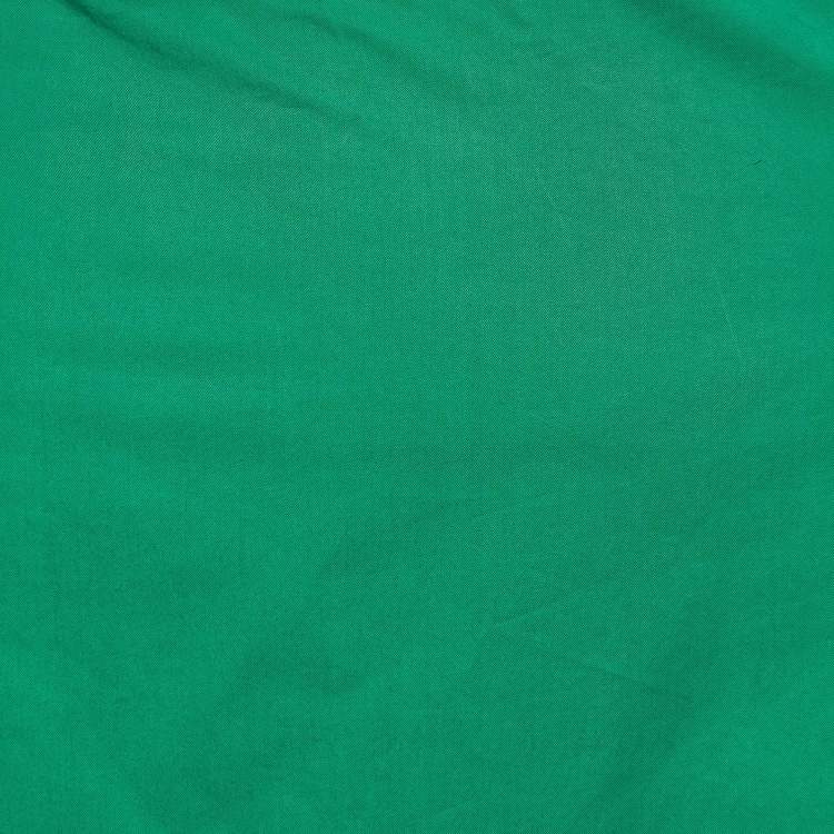 Pre Owned Marni Green Cotton Contrast Trim Knee Length Skirt L