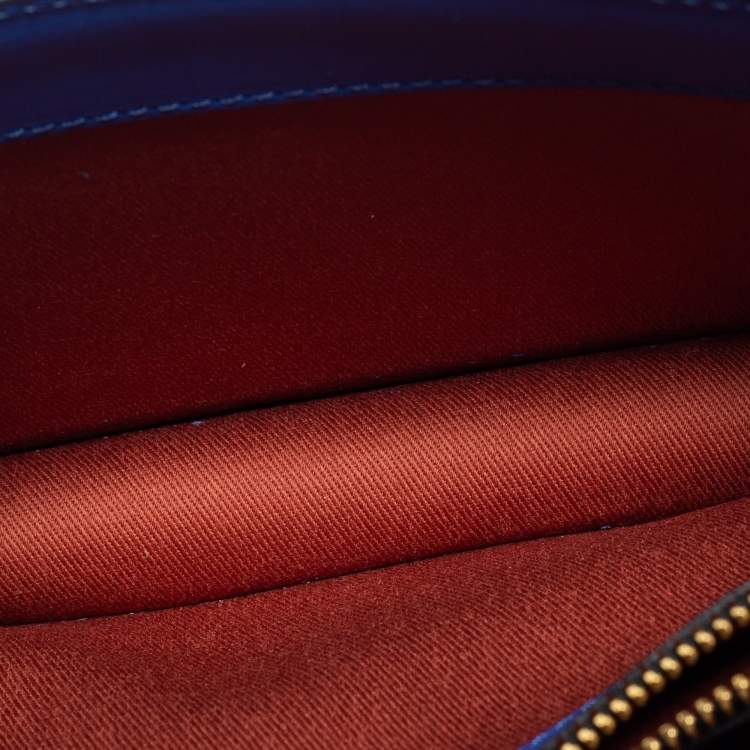 Pre Owned Marni Brown/Blue Leather Trunk Shoulder Bag