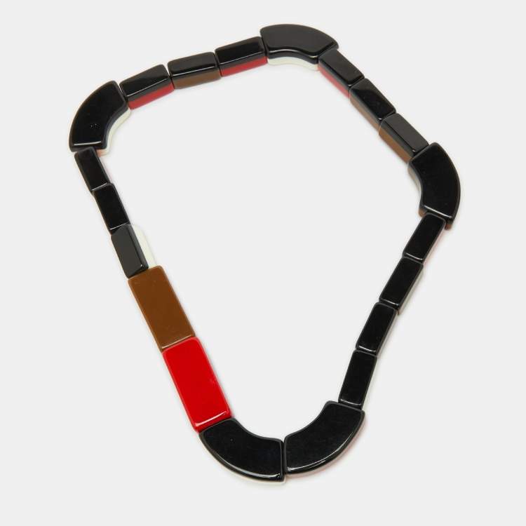 Pre Owned Marni x H&M Multicolor Resin Bead Necklace