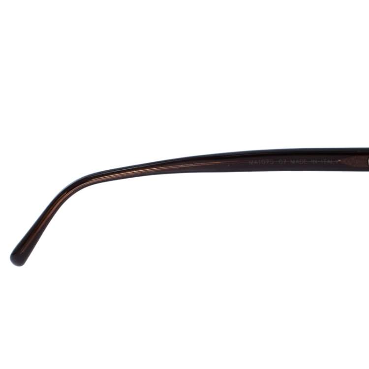 Pre Owned Marni Dark Brown/Pink MA 107S Butterfly Sunglasses