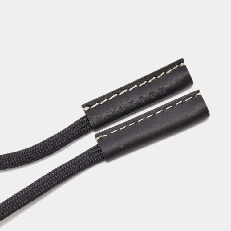 مملوكة مسبقًا Marni Fabric Leather Gold Tone Necklace