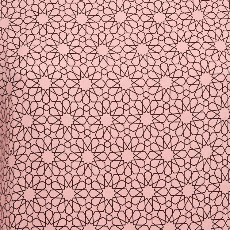 Pre Owned Marni Pink Printed Crepe Sleeveless Top S