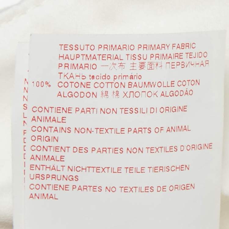 Pre Owned Marni White Cotton Inverted Pleat Midi Skirt M