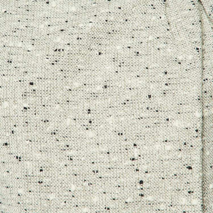 Pre Owned Marni Beige Boucle Tweed Wrap-Around Jacket M