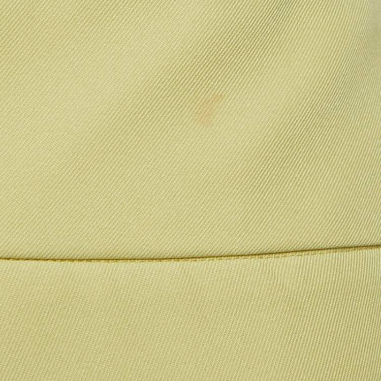 Pre Owned Marni Green Gabardine Asymmetric Midi Skirt M