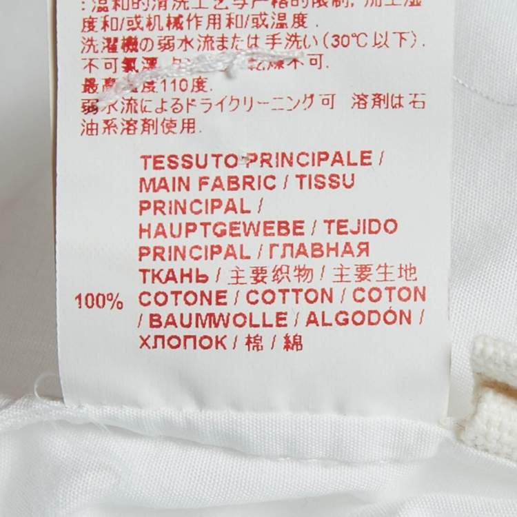 Pre Owned Marni White Cotton Button Front Blouse S