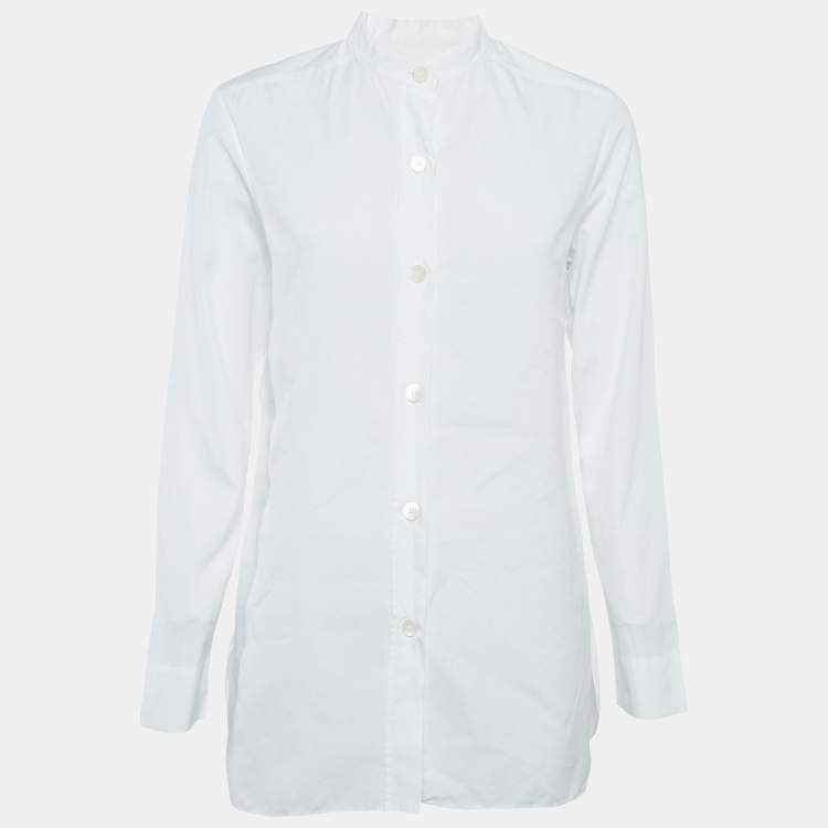 Pre Owned Marni White Cotton Button Front Blouse S