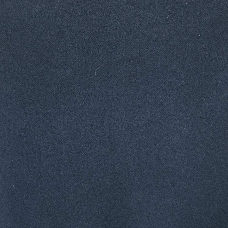 Pre Owned Marni Navy Blue Wool Long Cape M
