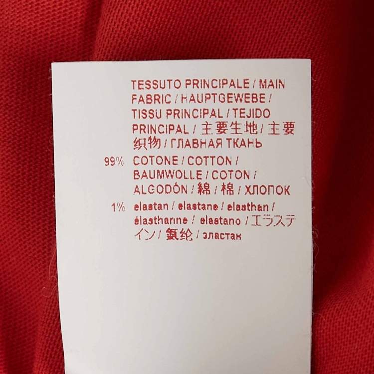 Pre Owned Marni Orange Jersey Back Tie-Up Detail Top S