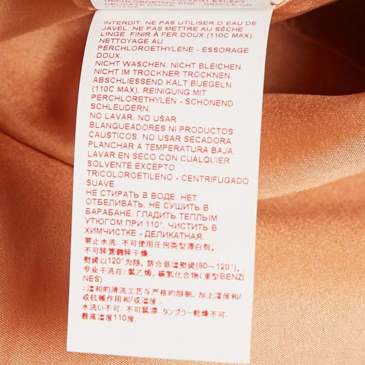 Pre Owned Marni Orange Crepe Pleated Sleeveless Short Dress M