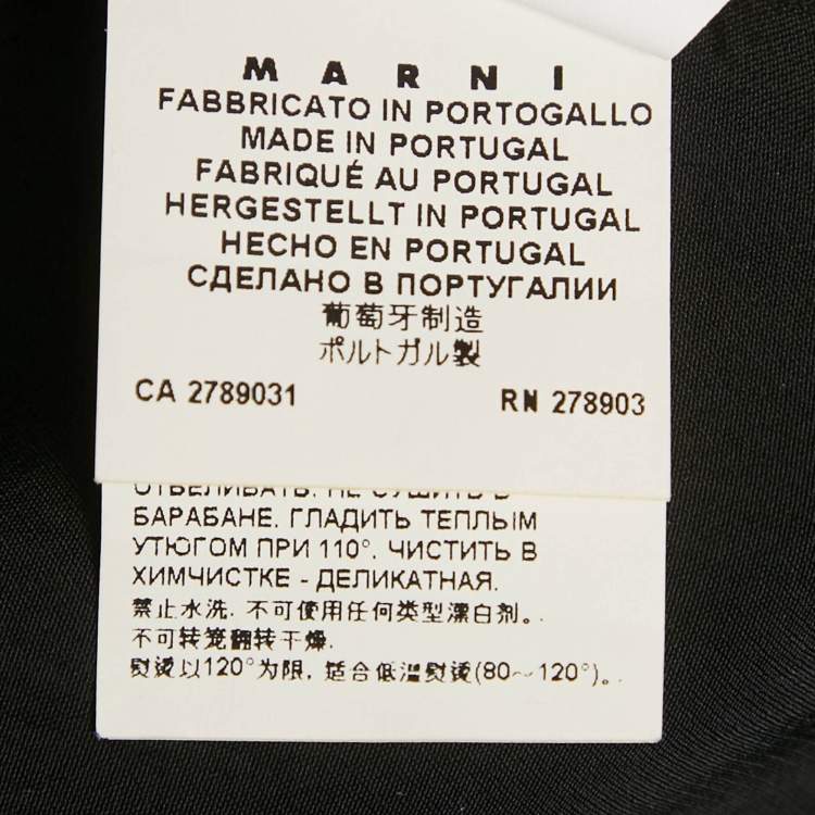 Pre Owned Marni Black Satin Rib Hem Sleeveless Top S